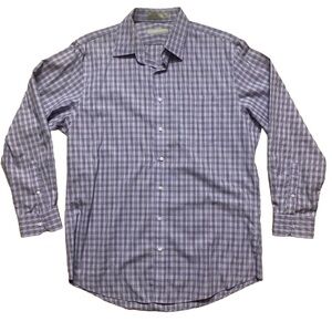 Nordstrom Traditional Fit Dress Shirt Men's Size 16/34 Wrinkle Free 100% Cotton